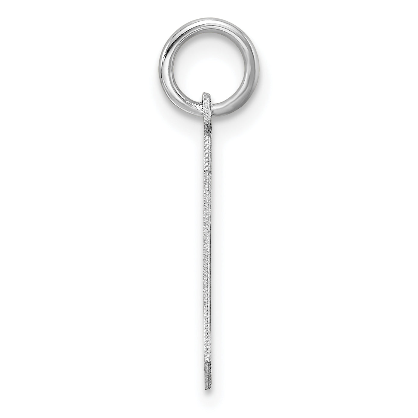 Sterling Silver Silver/Rhodium-Plated Polished Number 9 Charm