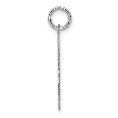 Sterling Silver Sterling/Silver Rhodium-Plated Polished Number 16 Charm