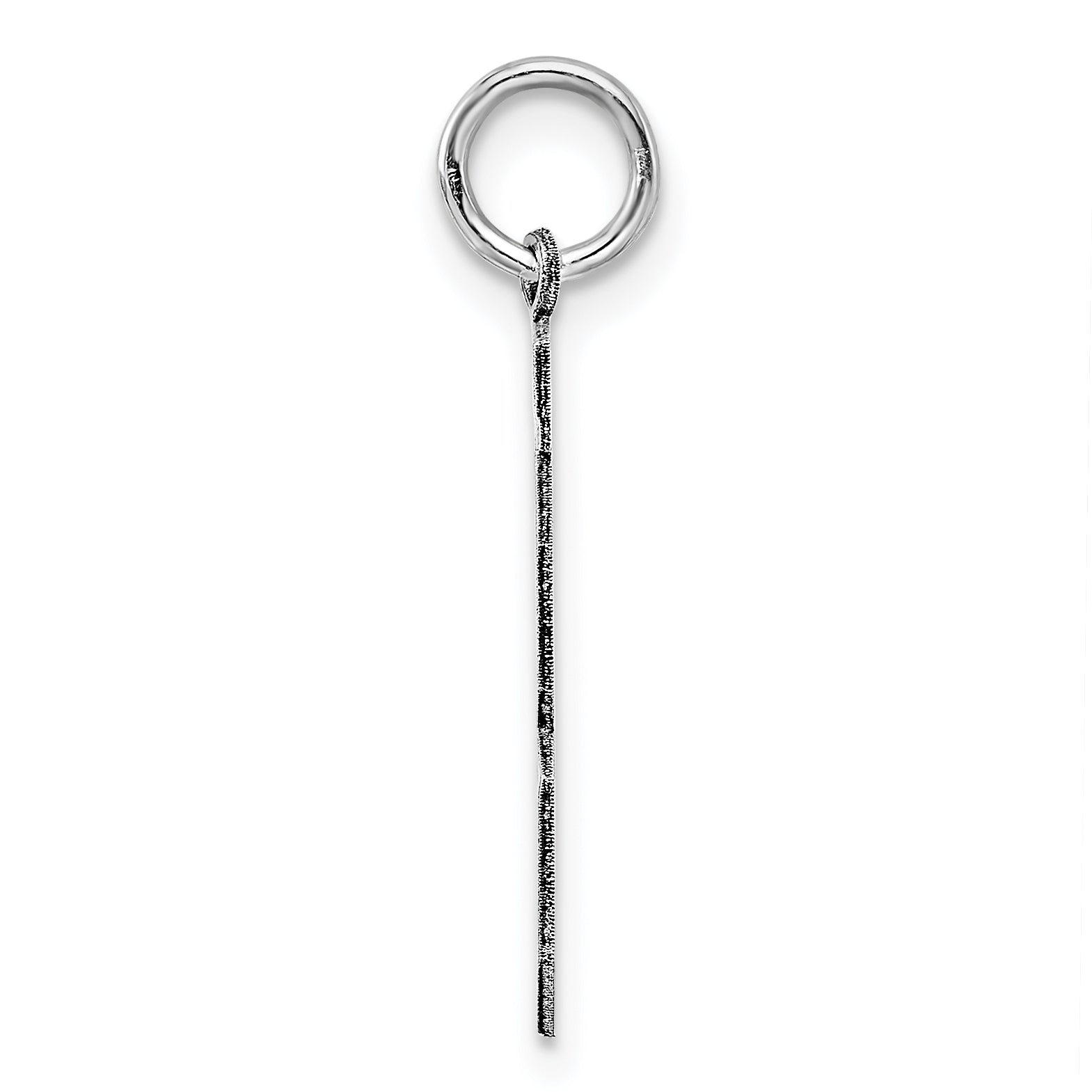 Sterling Silver Sterling/Silver Rhodium-Plated Polished Number 18 Charm