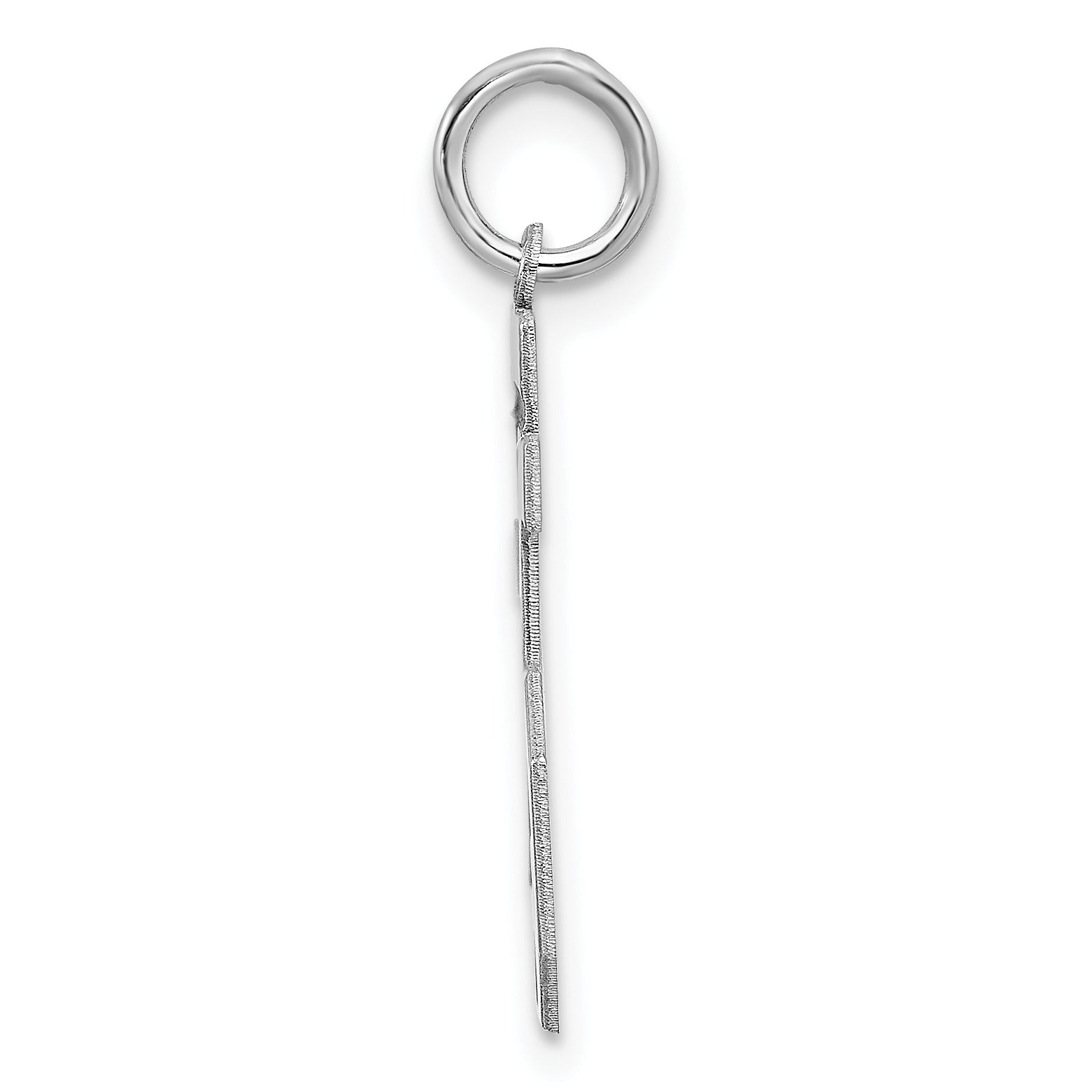 Sterling Silver Sterling/Silver Rhodium-Plated Polished Number 25 Charm