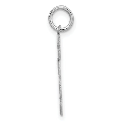 Sterling Silver Sterling/Silver Rhodium-Plated Polished Number 25 Charm