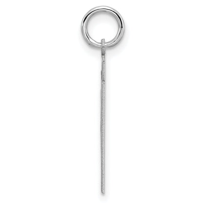 Sterling Silver Sterling/Silver Rhodium-Plated Polished Number 31 Charm