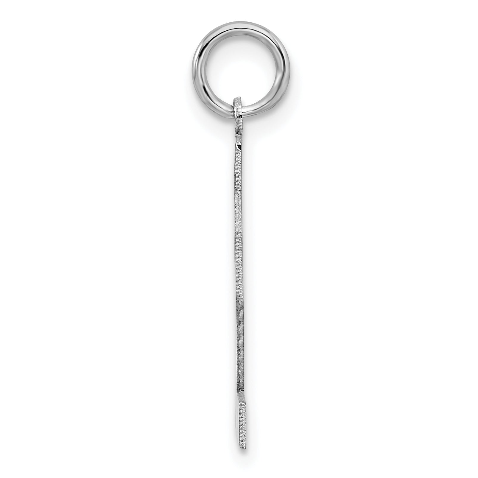 Sterling Silver Sterling/Silver Rhodium-Plated Polished Number 32 Charm