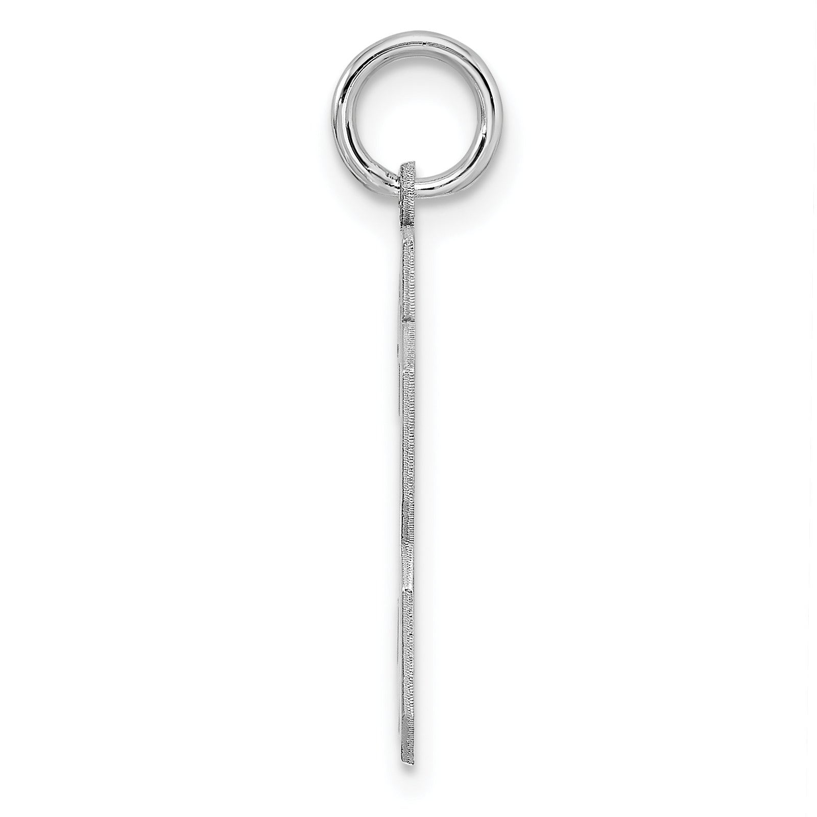 Sterling Silver Sterling/Silver Rhodium-Plated Polished Number 33 Charm