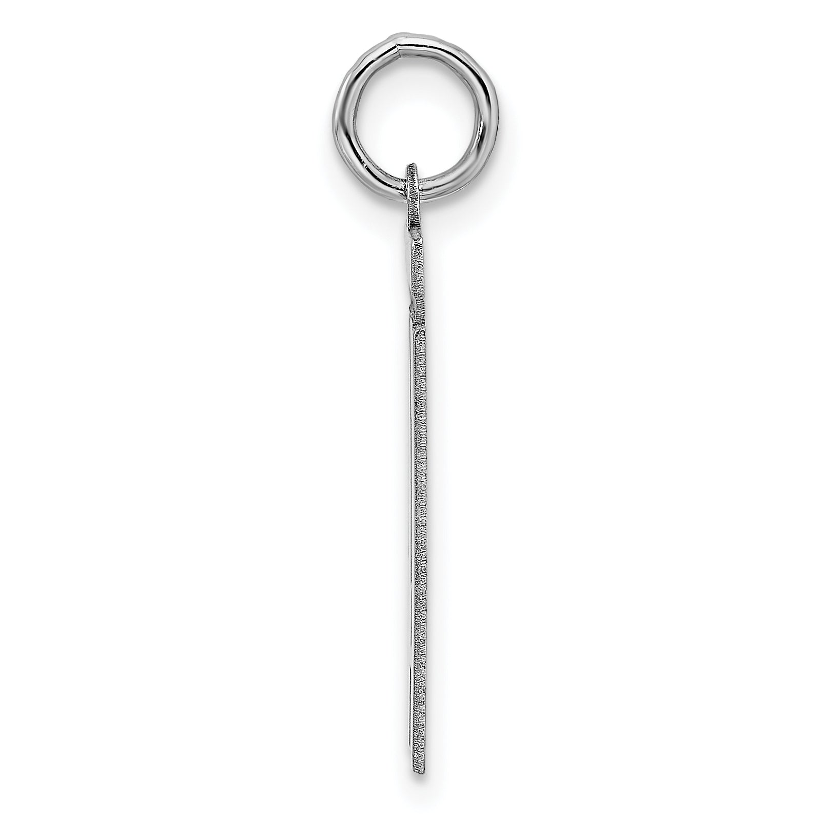 Sterling Silver Sterling/Silver Rhodium-Plated Polished Number 41 Charm