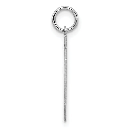 Sterling Silver Sterling/Silver Rhodium-Plated Polished Number 50 Charm