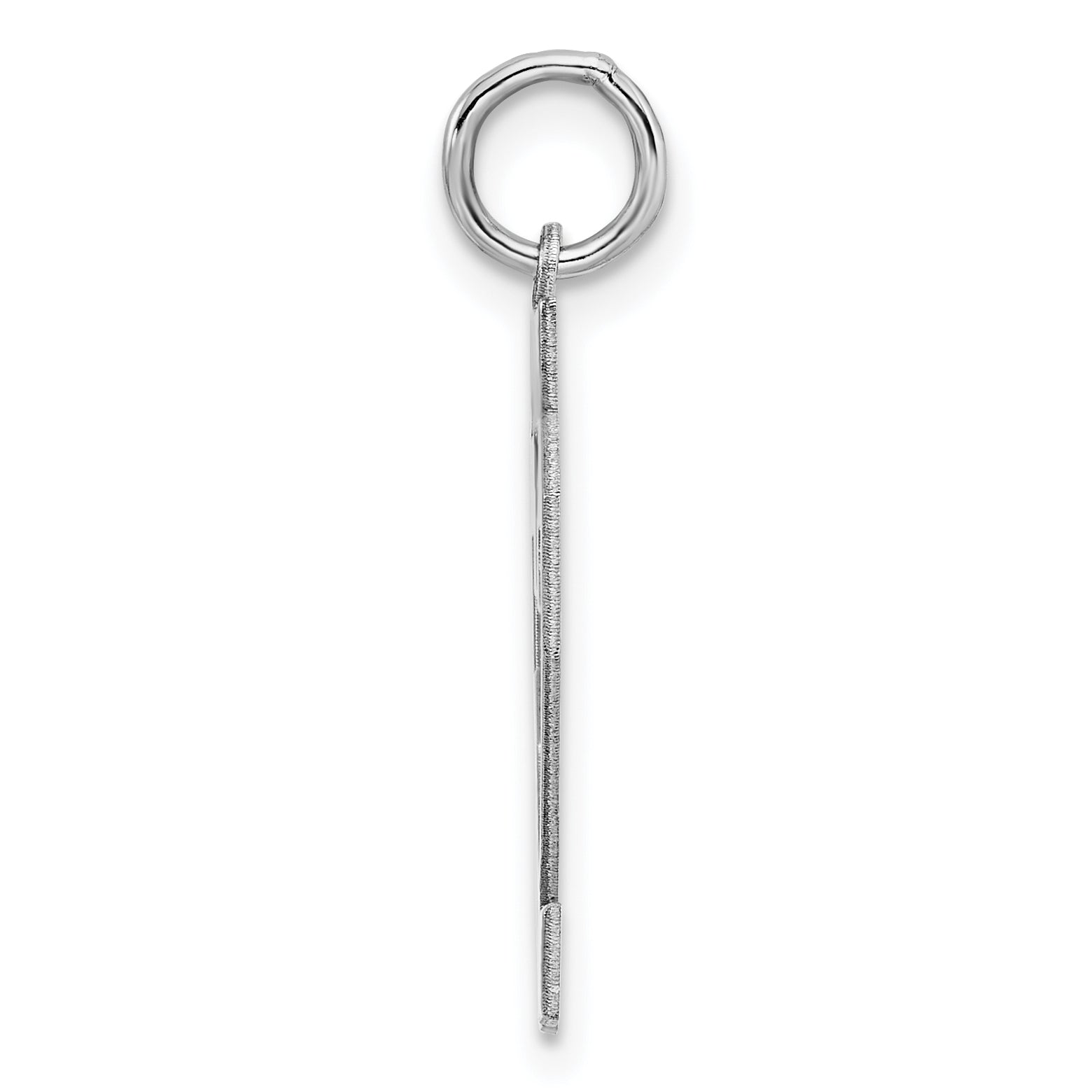 Sterling Silver Sterling/Silver Rhodium-Plated Polished Number 62 Charm