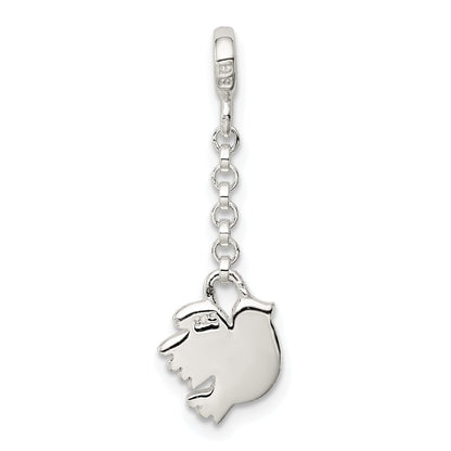 Sterling Silver Polished Bird 1/2In Dangle Enhancer