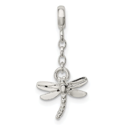 Sterling Silver Dragonfly 1/2In Dangle Enhancer