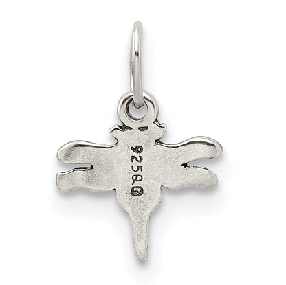 Sterling Silver Antiqued Dragonfly Charm