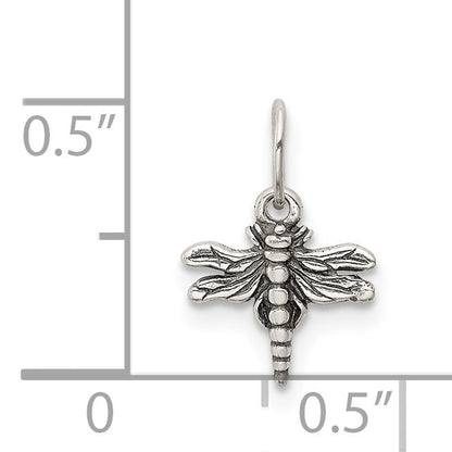 Sterling Silver Antiqued Dragonfly Charm