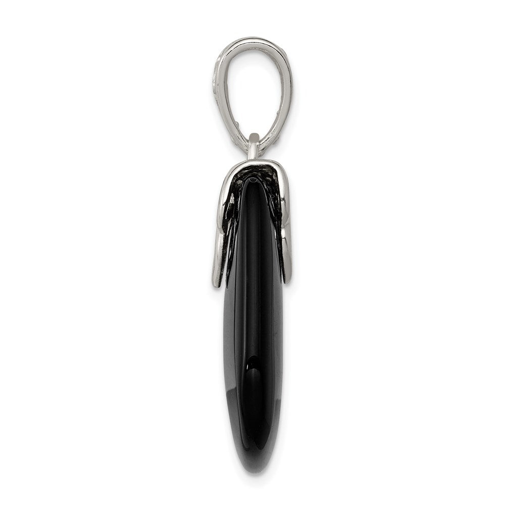 Sterling Silver Black Onyx Pendant