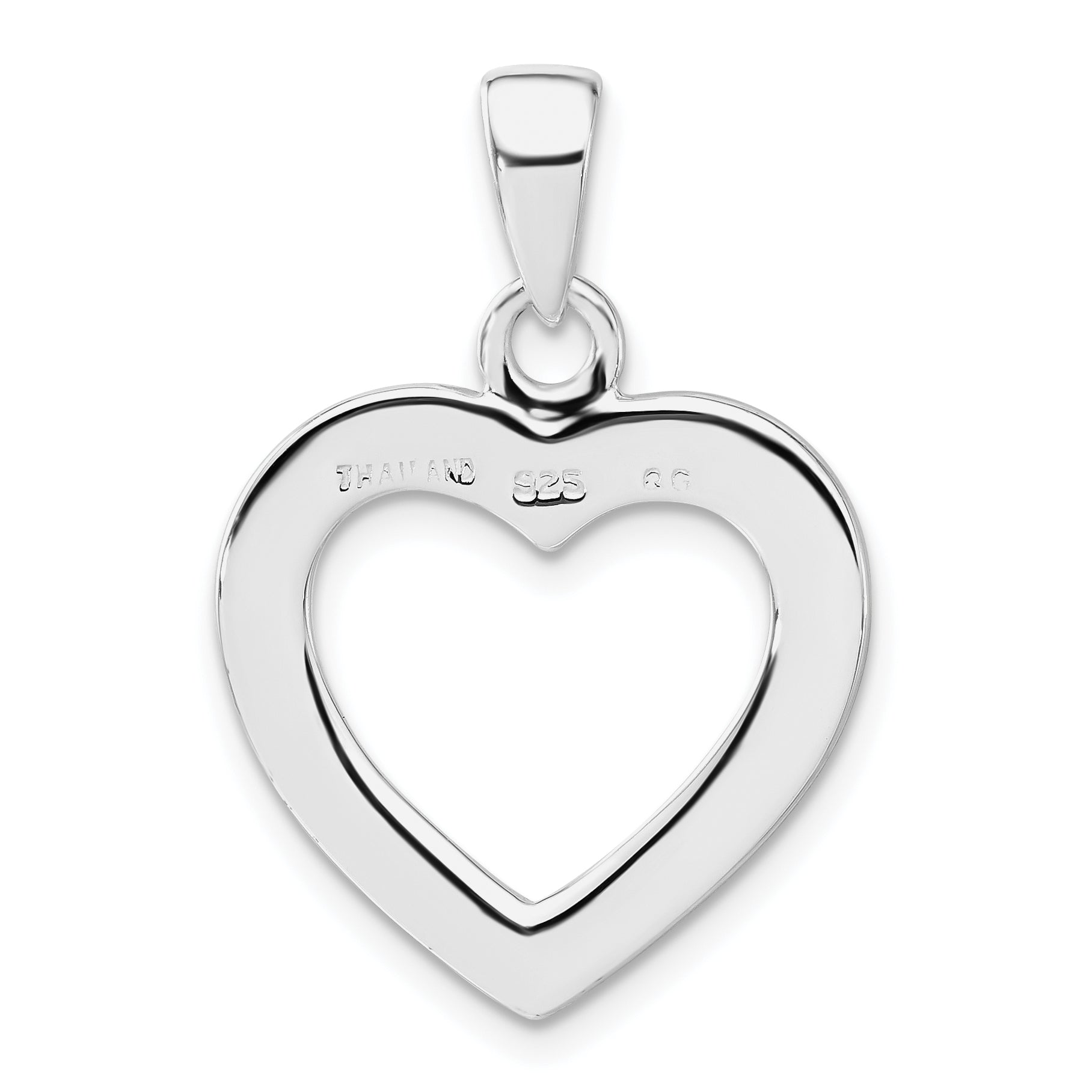 Sterling Silver Stellux Crystal Heart Pendant