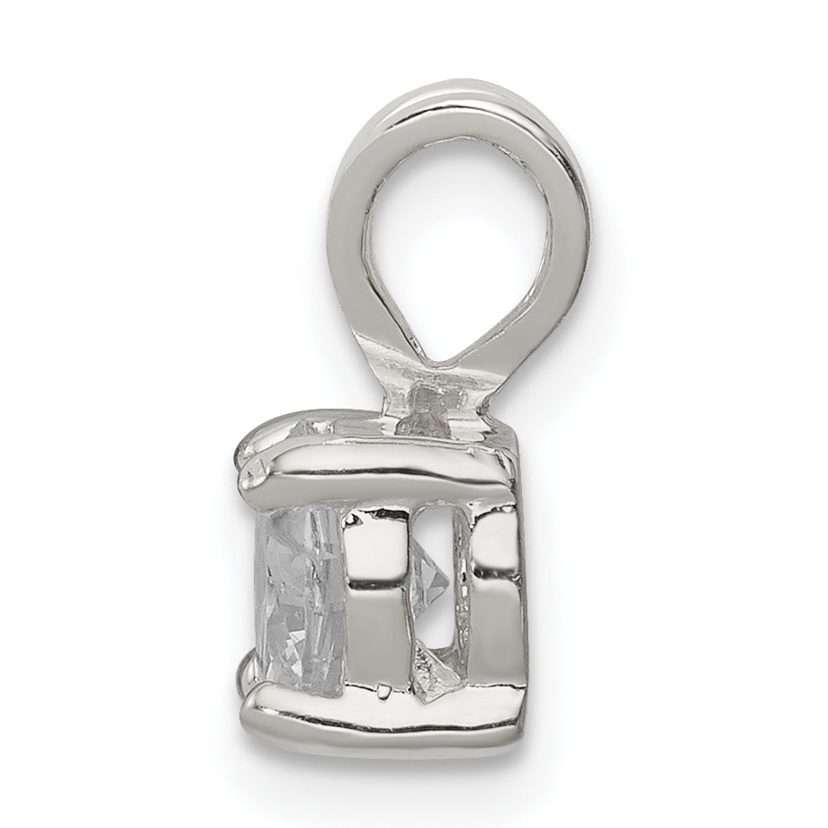 Sterling Silver Cz Pendant