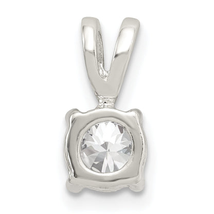 Sterling Silver Cz Pendant