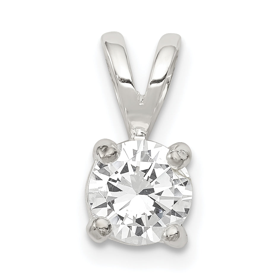 Sterling Silver Cz Pendant