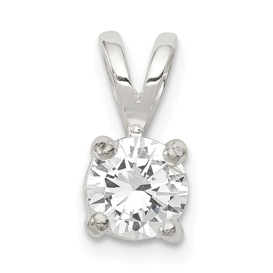Sterling Silver Cz Pendant