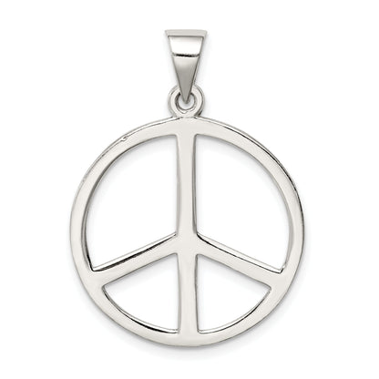 Sterling Silver Peace Symbol Pendant