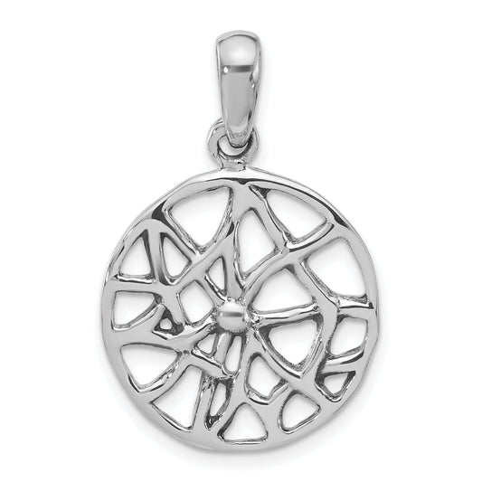 Sterling Silver Polished Circle Pendant