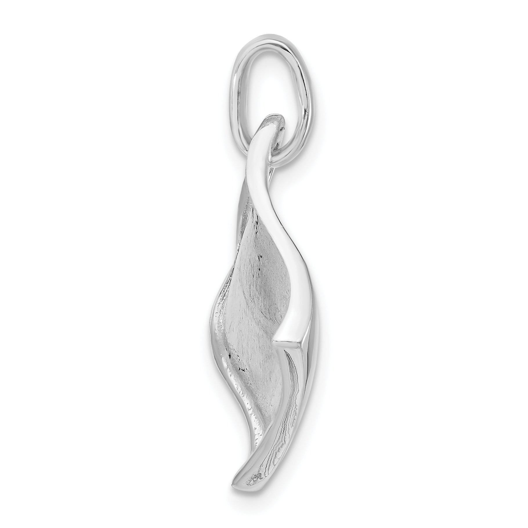Sterling Silver Polished Fancy Wavy Pendant