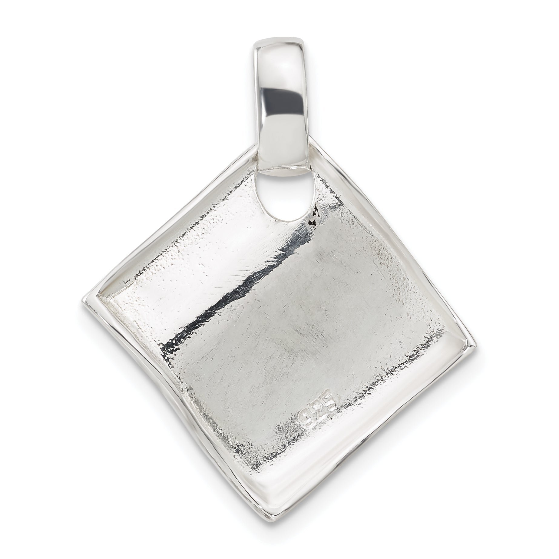 Sterling Silver Polished Fancy Wavy Pendant