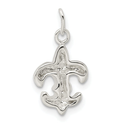 Sterling Silver Small Fleur De Lis Charm