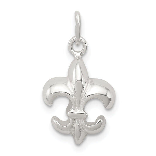Sterling Silver Small Fleur De Lis Charm