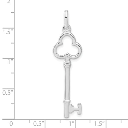 Sterling Silver Polished Key Pendant