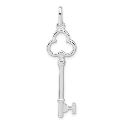 Sterling Silver Polished Key Pendant