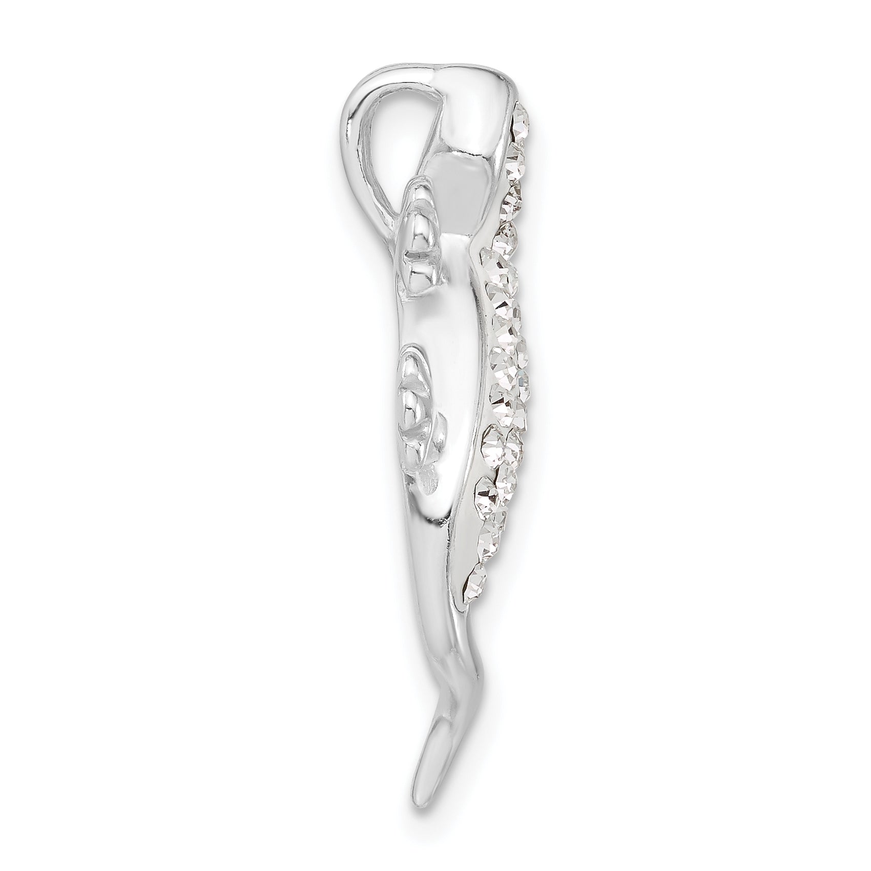 Sterling Silver Stellux Crystal Lizard Pendant