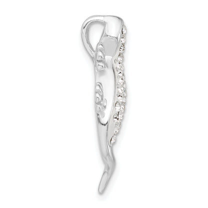 Sterling Silver Stellux Crystal Lizard Pendant