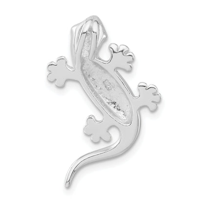 Sterling Silver Stellux Crystal Lizard Pendant