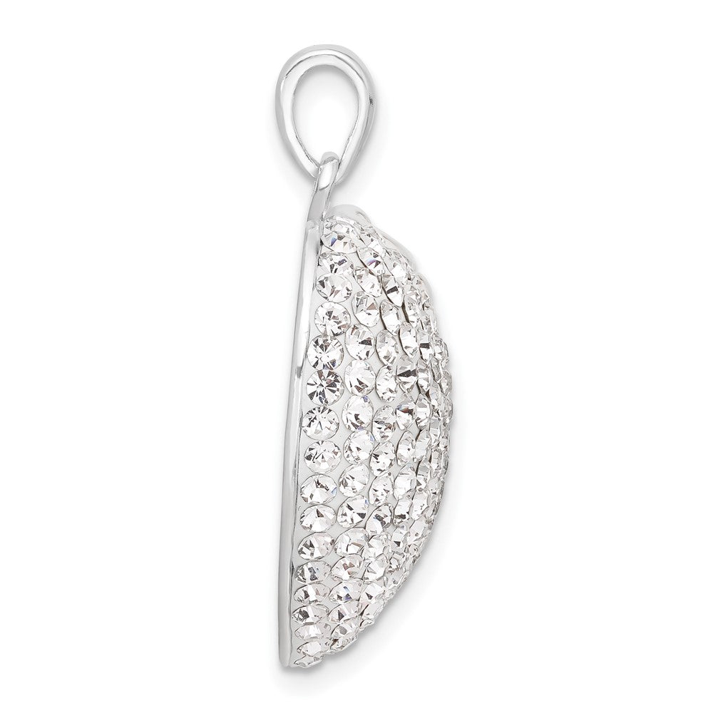 Sterling Silver Stellux Crystal Heart Pendant
