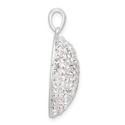 Sterling Silver Stellux Crystal Heart Pendant