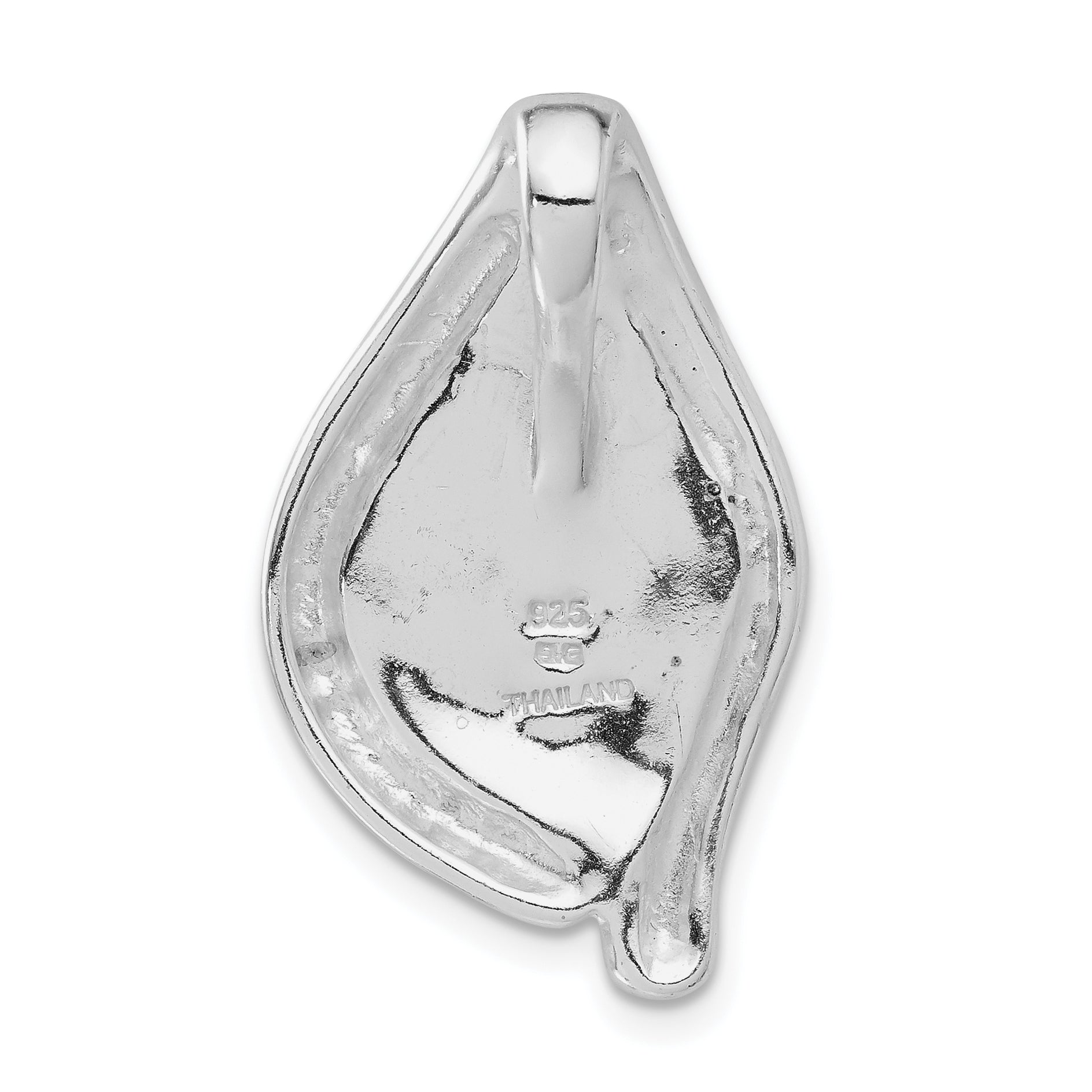 Sterling Silver Stellux White & Purple Crystal Fancy Pendant