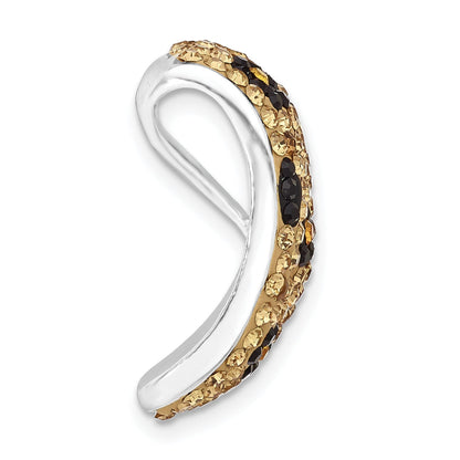 Sterling Silver Stellux Crystal Animal Print Pendant