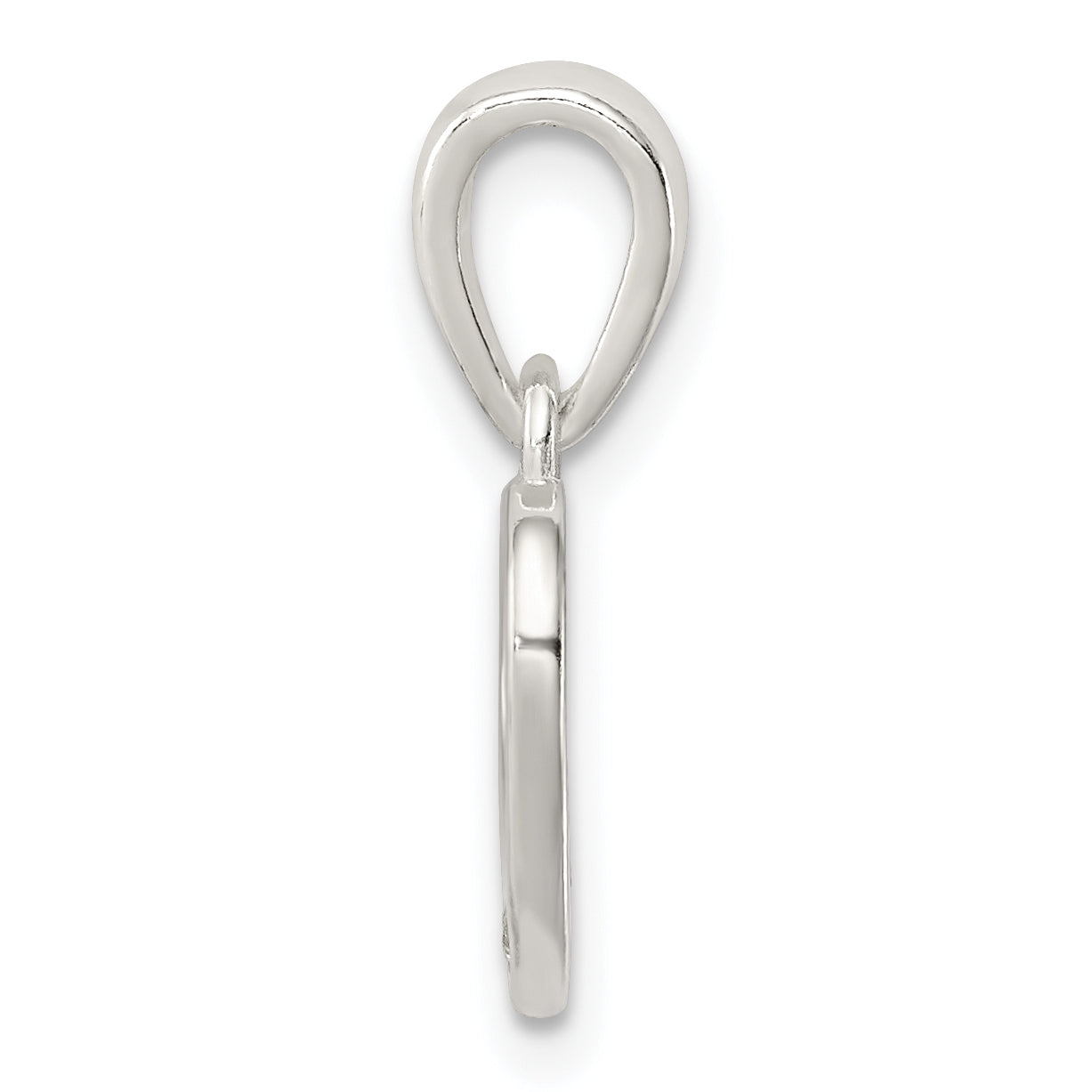 Sterling Silver Cz Heart Pendant