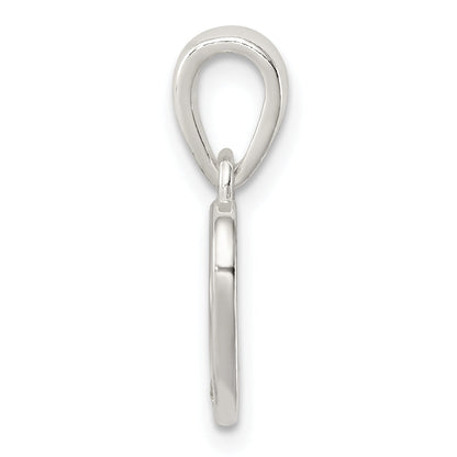 Sterling Silver Cz Heart Pendant