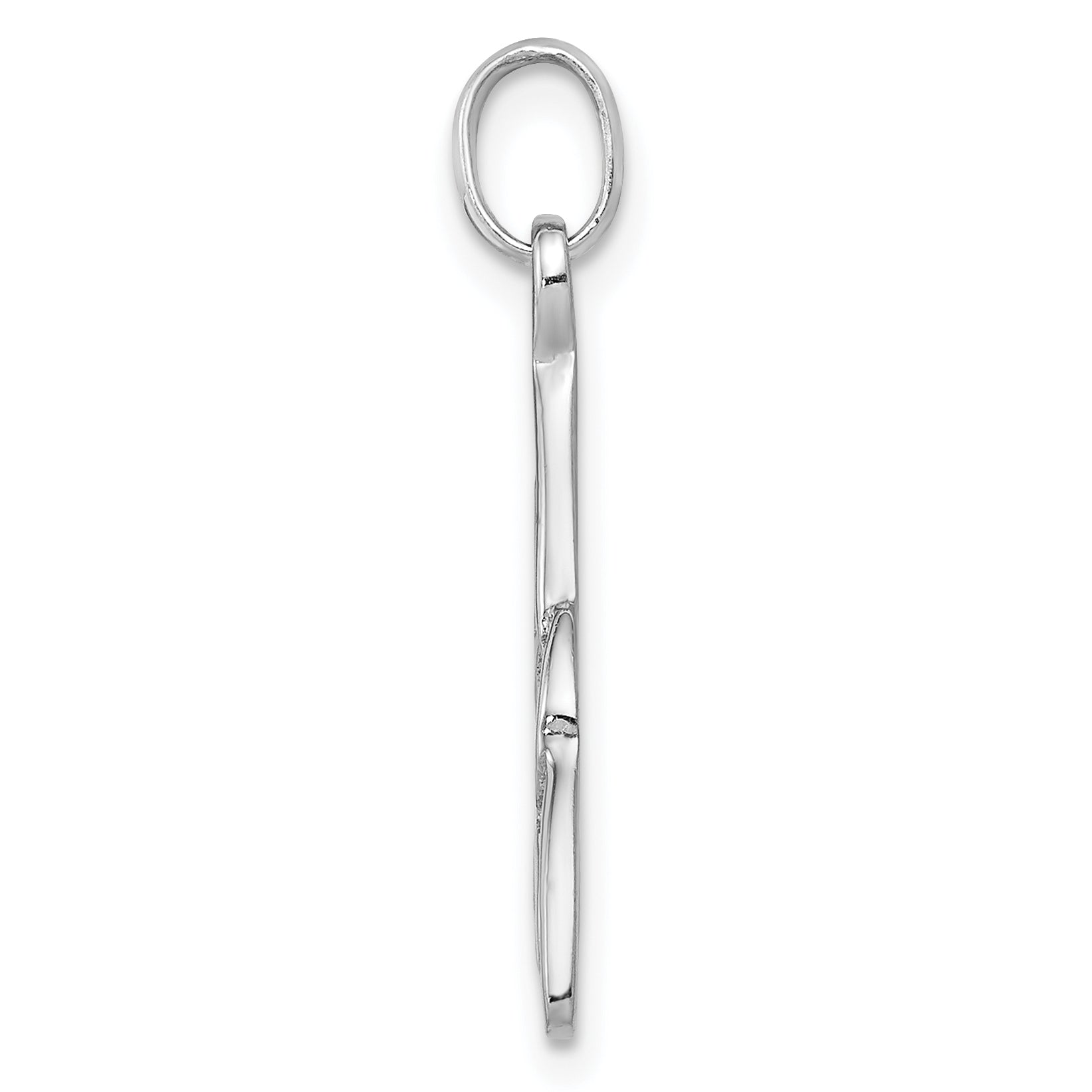 Sterling Silver Rhodium-Plated Polished Celtic Symbol Pendant