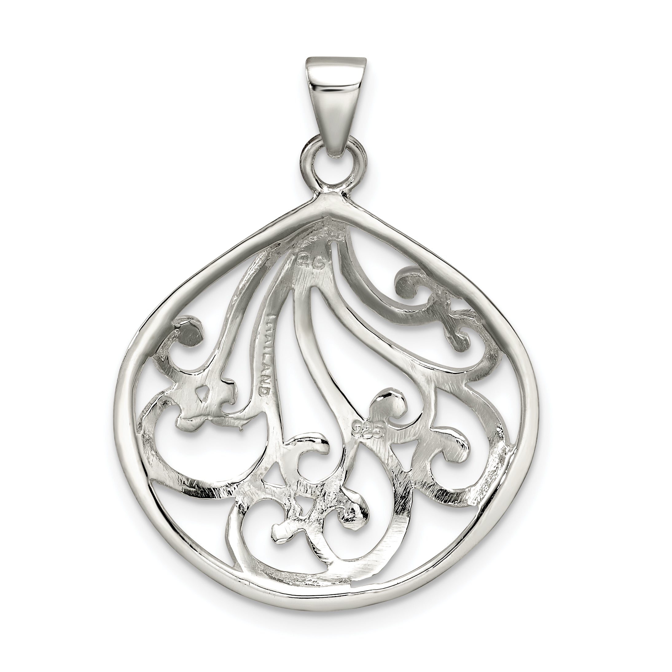 Sterling Silver Swirl Pendant