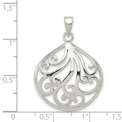 Sterling Silver Swirl Pendant