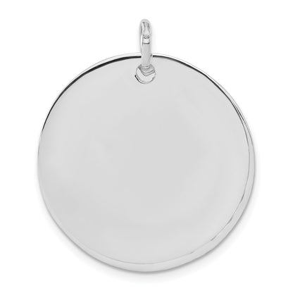 Sterling Silver Polished Round Wavy 2 Piece Circle Pendant