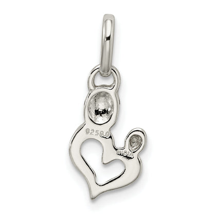 Sterling Silver Polished Heart Charm