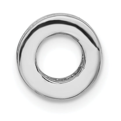 Sterling Silver Polished Cz Bead
