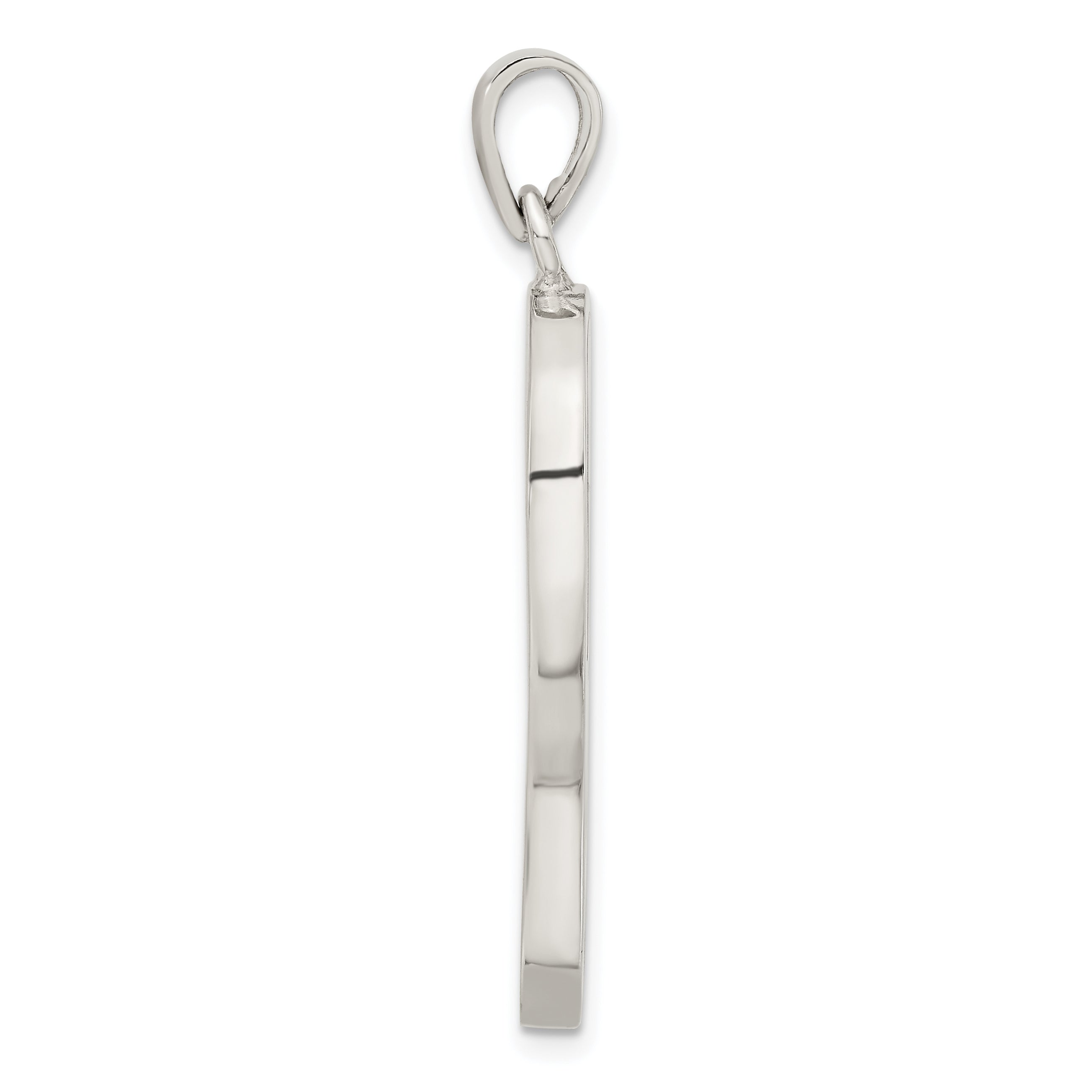 Sterling Silver Onyx And Mother Of Pearl Pendant