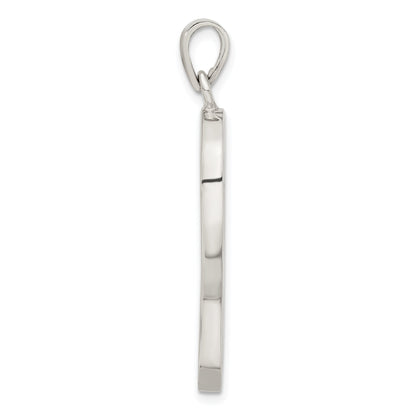 Sterling Silver Onyx And Mother Of Pearl Pendant