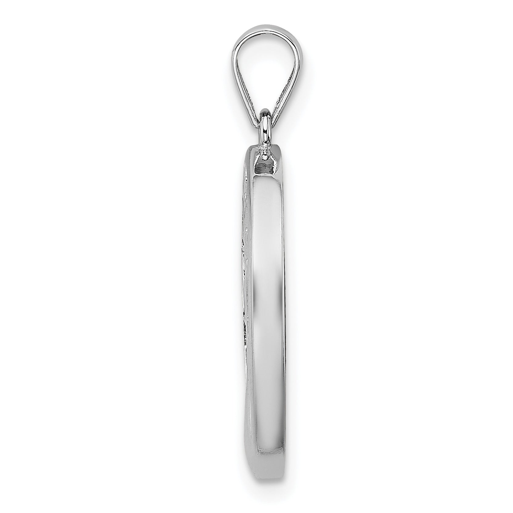 Sterling Silver Rhodium-Plated Created Opal Tree Of Life Oval Pendant