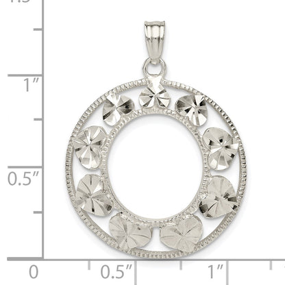 Sterling Silver Diamond-Cut Heart Pendant