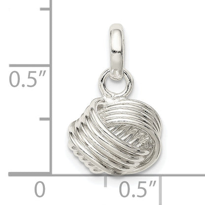 Sterling Silver Love Knot Small Pendant