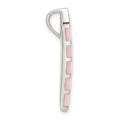 Sterling Silver Pink Mother Of Pearl Pendant